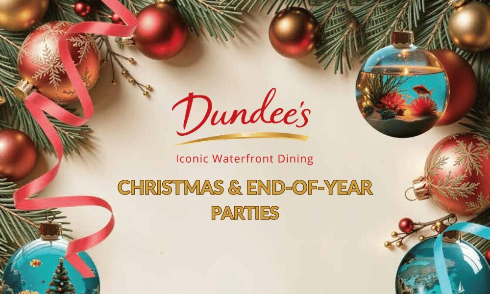 Dundee’s Christmas and end-of-year party menu for Cairns waterfront celebrations in 2026